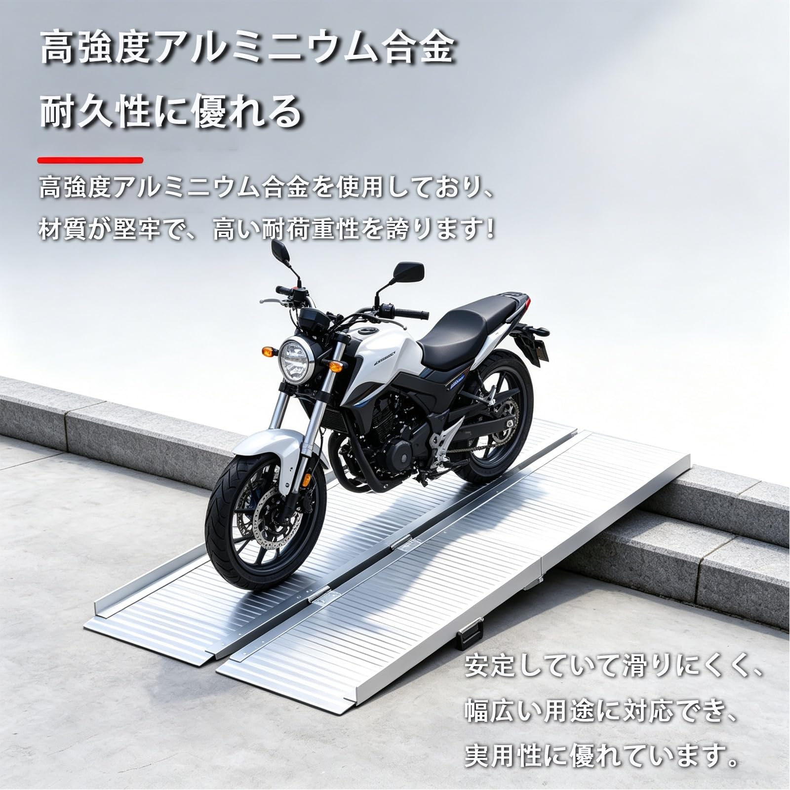 Amazon.co.jp: ISAHGIS アルミ段差スロープ 折りたたみ式 耐荷重 600kg